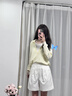 塔馳密司 TOUCH MISS百搭白色牛仔褲夏季新款簡約百慕大短褲女 白色 L 曬單實拍圖