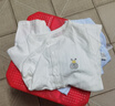 貝瑞加（Babyprints）嬰兒連體衣2件夏季短袖嬰兒衣服新生兒純棉哈衣輕薄爬服 白藍(lán)80 曬單實(shí)拍圖