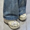 卡駱馳crocs檀健次同款復(fù)古洞洞鞋女鞋厚底老爹鞋小鯨魚洞洞鞋206302 骨白色-2Y2(含智必星) 34 (210mm) 曬單實(shí)拍圖