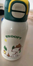 史努比（SNOOPY）雙飲兒童保溫杯吸管直飲316不銹鋼大容量帶杯套學生水壺580ML綠 曬單實拍圖
