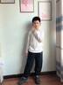 LI-NING KIDS李寧兒童褲子男童運(yùn)動(dòng)褲春秋學(xué)生寬松長褲青少年休閑褲子大童衛(wèi)褲 黑色-收口【春秋薄款】 170 曬單實(shí)拍圖
