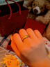 老鳳祥素圈黃金戒指男女足金情侶對戒閉口七夕情人節(jié)生日禮物送男友老公 足金戒指約2.3g 19號【品牌禮盒】 曬單實(shí)拍圖