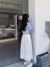 clotho Rennie品牌女鞋真皮半拖小白鞋女2025夏季新款時尚包頭拖一腳蹬懶人板鞋 真皮半拖白色 36 曬單實拍圖