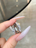 DRIG銀戒指情侶對戒男女純銀999一對求婚告白結(jié)婚生日禮物送女友老婆 【S999銀滿天星】單女款 輕奢禮 開口可調(diào)節(jié) 曬單實拍圖