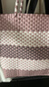 無印良品（MUJI） 手編包 環(huán)保材料 手提包菜籃子編織包 包包 度假沙灘包 3色煙熏粉色橫條紋/大 NONE 曬單實(shí)拍圖