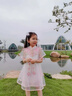 FIDQIOG國際品牌新款漢服女童公主裙中新中式連衣裙夏季 134蝴蝶漢服+017發(fā)夾 130 曬單實拍圖