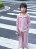 女童韓系穿搭春裝2025新款兒童洋氣炸街衛(wèi)衣套裝女大童春秋運(yùn)動服 粉色 150 曬單實(shí)拍圖