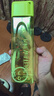 水杯網(wǎng)紅密封防漏耐高溫塑料杯高顏值方形直飲杯便攜手提水杯子 綠色 500ml PC材質(zhì) 曬單實(shí)拍圖
