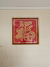 紀恒暄百福圖五角硬幣貼手寫diy手工擺件父母老人生日禮物客廳福字掛畫 62CM-A款-柚木框(423個硬幣) 精品禮盒（需自備硬幣） 曬單實拍圖