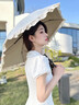 JIOESC泡泡袖襯衫連衣裙學院風女氣質(zhì)收腰小個子甜美短裙a字法式茶歇裙 白色（加內(nèi)里+配送安全褲） L 100-110斤 曬單實拍圖
