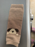 小博士寶寶珊瑚絨護膝秋冬加厚嬰兒護小腿兒童光腿神器女童長(cháng)筒襪套不勒 深棕+灰色（軟絨護膝） 2雙 均碼 （平鋪26CM）適合0-5歲 曬單實(shí)拍圖