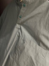 無印良品（MUJI）男式 涼感 亨利領短袖T恤 男士打底衫男款涼感物語AC1W6C4S 煙熏綠色 L （175/100A） 曬單實拍圖