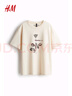 H&M【Depeche Mode樂隊】女裝T恤秋季美式印花寬松短袖上衣1242503 淺米色/Depeche Mode XL 170/116 曬單實拍圖