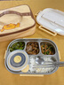 樹(shù)可不銹鋼飯盒小學(xué)生專用一年級(jí)上學(xué)食品級(jí)分格隔便當(dāng)盒兒童餐盒 曬單實(shí)拍圖