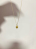 周生生七夕禮物18K黃金盒仔紋彩金項鏈女 素鎖骨鏈03816N18KY 40厘米 曬單實拍圖