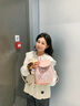 伊梵絡(luò)小眾休閑百搭雙肩包女2025新款韓版精致迷你小書包出游旅行小背包 粉色【帶掛件】 曬單實(shí)拍圖