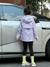 波司登（BOSIDENG）2025新款羽絨服女兒童一手長(zhǎng)三合一5A抗菌絨4防外套T250131342 勇敢熊紫9EA4 140 /64 約 130-140cm 30kg 曬單實(shí)拍圖