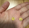 行金銀中足金999五帝幣手鏈轉(zhuǎn)運(yùn)珠金錢幣DIY編繩手串手繩 生日禮物 順治通寶（克重多退少補(bǔ)） 約0.5g 曬單實(shí)拍圖