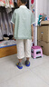 羅蒙漢服男童夏款唐裝中大童古新中式兒童國風(fēng)套裝中秋演出服 淺綠150 曬單實(shí)拍圖