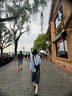 燦圖美式闊腿七分牛仔褲女夏季新款高腰顯瘦直筒中褲寬松潮流百搭褲子 懷舊藍(lán) M 【建議90-110斤】 曬單實拍圖