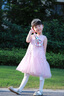 迪士尼公主裙女童生日禮服夏季新款兒童裙子女孩高級連衣裙童裝蓬蓬裙 粉色 110 曬單實(shí)拍圖