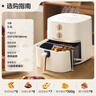 美的（Midea）空氣炸鍋易用旋鈕 家用實用大容量5.3L 不用翻面 蒸汽嫩烤 輕音烘炸 金屬內腔無異味  MF-KZE535J5 曬單實拍圖