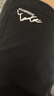 Homlean美式短褲男夏季冰絲薄款透氣籃球褲外穿大碼休閑褲CG03黑色M 曬單實(shí)拍圖