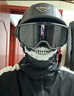 KEAZ摩托車(chē)頭盔復古半盔德式鋼盔3C認證電動(dòng)車(chē)安全帽四季通用頭盔男女 復古黑配大框風(fēng)鏡 L（58-59cm） 曬單實(shí)拍圖