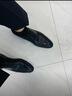 KLWP香港輕奢男士樂福鞋真皮夏季新款英倫風(fēng)透氣商務(wù)正裝一腳蹬休閑鞋 優(yōu)雅黑 40 =皮鞋41=運(yùn)動鞋42 曬單實(shí)拍圖