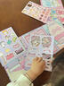乾閱2025新款飯飯貓DIY安靜書可愛貓咪寵物免裁剪貼紙diy女孩兒童玩具 飯飯貓DIY安靜書紫色款 曬單實拍圖