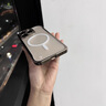 班羅爾 蘋果16promax手機殼iPhone16Pro保護套磨砂透明背板金屬邊框海馬扣磁吸全包防摔簡約輕奢男女款 黑色【海馬扣*全包防摔】 iPhone 16 Pro Max 曬單實拍圖