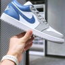 CLENIKEEDAIR NIKE純?cè)瑼J1 Low 白藍(lán)紅低幫籃球鞋男女百搭休閑運(yùn)動(dòng)滑板鞋DC Aj1灰藍(lán) 氣墊摩擦有聲 純?cè)S直發(fā) 40 曬單實(shí)拍圖