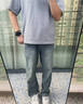 馬克華菲牛仔褲男士2025夏季天絲薄款直筒褲墜感闊腿拖地褲子 懷舊色  XL 曬單實(shí)拍圖