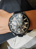 卡西歐（CASIO）海洋之心 黑暗之心限量黑鋼 非機械石英表男表節(jié)日送禮 EFR-303L-1A地球表盤52mm 曬單實拍圖