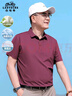 老爺車（LAOYECHE）父親節(jié)禮物實用送爸爸涼感冰絲短袖T恤男夏季POLO衫中年男士衣服 曬單實拍圖
