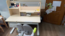 護童（Totguard）兒童學(xué)習(xí)桌椅套裝升降學(xué)生書桌 星辰1號Pro120cm+追背椅綠+80cm燈 曬單實拍圖