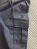 駱駝（CAMEL）直筒梭織工裝長褲女防潑水百搭傘兵褲 C24CA6L6619 拂袖紫 M 曬單實拍圖