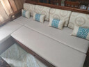 木優(yōu)庭中式金絲胡桃木沙發(fā)床兩用小戶(hù)型客廳多功能冬夏兩用折疊可變沙發(fā) 四人位+貴妃榻【拉床款】 曬單實(shí)拍圖