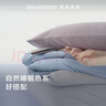 亞朵星球新款純色全棉床笠床罩床墊保護套床罩子母嬰級面料100%精梳棉透氣 淺灰 1.5m*2m 曬單實(shí)拍圖