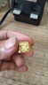 薩蒂瑪香港免稅金色999黃金戒指男士福字戒指老公男朋友禮物高防不掉色 6.1g 曬單實拍圖