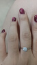 喜鉆現(xiàn)貨鉆戒女鉑金鉆石戒指群鑲鉆戒求婚戒指婚戒送女友生日禮物 現(xiàn)貨-鉑金共30分H色SI（16+14） 曬單實拍圖