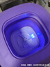 奧特優(yōu)（AOTEYOU）迷你折疊洗衣機小型內衣內褲洗衣機清洗機專(zhuān)用洗襪子機洗襪子神器半全自動(dòng)可脫水?huà)雰罕銛y洗脫一體 【加大大號紫色】強勁電機+自動(dòng)定式+排水管 曬單實(shí)拍圖