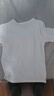 真維斯親子裝一家三四口2025新款母女t恤純棉短袖兒童夏季全家服 【親子裝】白色（smile一家人） 180 (XL)爸爸 曬單實(shí)拍圖