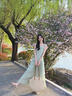 蕓蕁裙子女夏季2025新款韓系甜美度假吊帶夏季溫柔感多巴胺不規(guī)則下擺 連衣裙[送頭巾] M 曬單實拍圖