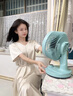 揚(yáng)子空氣循環(huán)電風(fēng)扇家用搖頭定時(shí)桌面辦公室學(xué)生宿舍臺(tái)式風(fēng)扇臥室大風(fēng)力寵物小型降噪節(jié)能對(duì)流換氣扇 【綠色搖頭款】2米長線+3檔調(diào)節(jié)+節(jié)能無極變速 曬單實(shí)拍圖