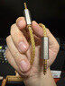 UMUM MEST MKIII CF怦然聲動銀鈀合金壓電骨傳導有線HiFi耳機 藍色公模4.4mm插頭 曬單實拍圖