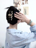 卡瑪倫（KAMALUN）高檔發(fā)夾波浪設(shè)計(jì)感金屬大號(hào)抓夾后腦勺發(fā)抓盤(pán)發(fā)鯊魚(yú)夾女簡(jiǎn)約發(fā)卡 金色水鉆款+品牌禮盒 曬單實(shí)拍圖