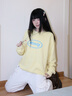 MMLG 87mm 純棉圓領(lǐng)衛(wèi)衣女男秋季新款寬松百搭韓系經(jīng)典套頭上衣外套 粉色 S 曬單實(shí)拍圖