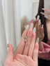 唯一（Winy）999純銀耳釘送老婆生日七夕情人節(jié)禮物女生顯氣質(zhì)高級(jí)感耳環(huán)飾 曬單實(shí)拍圖