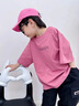 哈羅小黃鴨 HAL.DUCK男童粉色t恤短袖純棉2025新款兒童夏裝衣服寬松男孩上衣體恤夏季 深粉 韓版寬松偏大 120 cm 曬單實(shí)拍圖